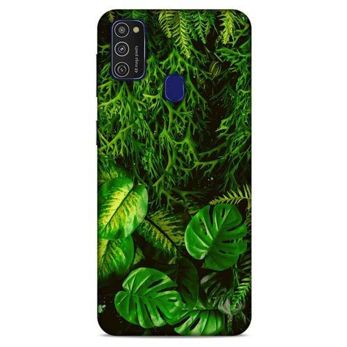 Lopard Samsung Galaxy M21 Uyumlu Kılıf Bahar (5) Koruma Kabı Yapraklar