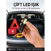 Taşınabilir Led Fener - 4 Modlu, 2000lm, Ayarlanabilir Odak Yeni Nesil