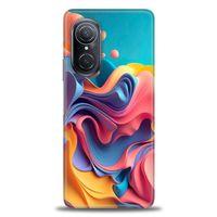 Huawei Nova 9 SE Kılıf HD Baskılı Kılıf - Renkli Su + Tam Ekran Koruyucu