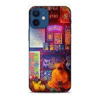 Retro (27) Desen Tasarımlı Kılıf Renkli Apple iPhone 12 Mini Kılıf