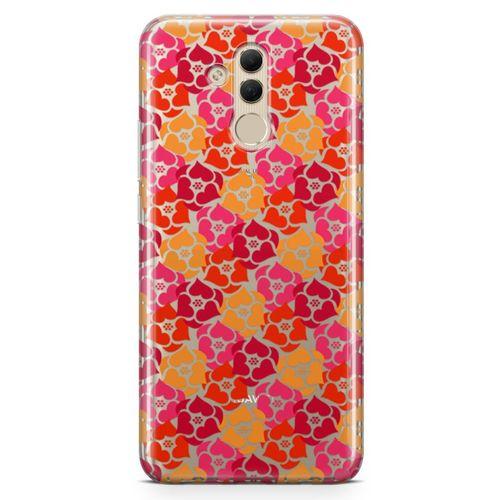 Huawei Mate 20 Lite Kılıf Sevimli Kalpler Arka Kapak Koruma Desenli Full Koruyucu