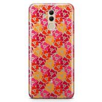 Huawei Mate 20 Lite Kılıf Sevimli Kalpler Arka Kapak Koruma Desenli Full Koruyucu