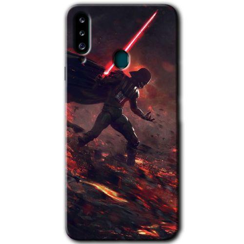 Galaxy A20s Kılıf HD Desen Baskılı Arka Kapak - Darh Vader Wars + Kırılmaz Cam