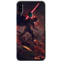 Galaxy A20s Kılıf HD Desen Baskılı Arka Kapak - Darh Vader Wars + Kırılmaz Cam
