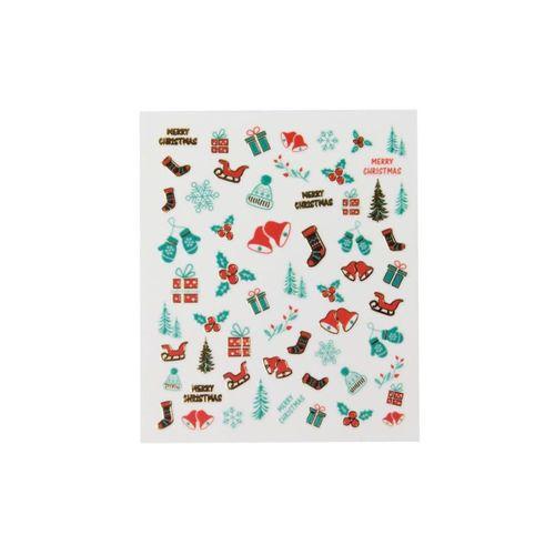 nascita Merry Christmas Tırnak Stickerı - 05