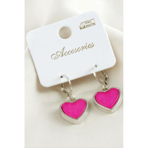 Kalp Polyester Küpe