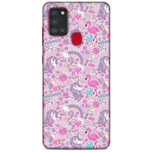 Animax Unicorn Prenses Samsung Galaxy A21s Kılıf Desenli Silikon