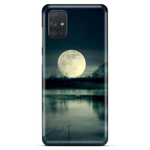 Lopard Samsung Galaxy M51 Uyumlu Kılıf Gece'S (36) Glitter Kılıf Ay Göl