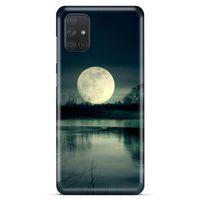 Lopard Samsung Galaxy M51 Uyumlu Kılıf Gece'S (36) Glitter Kılıf Ay Göl