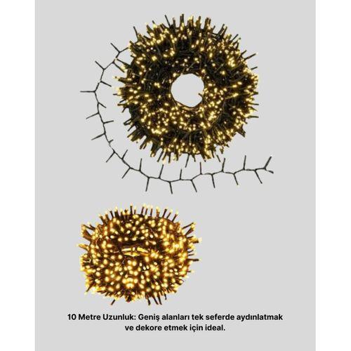 Uzun Ömürlü Led Teknolojili 10 Metre Şık Işıklı Süsleme Seti