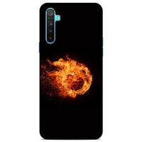 Lopard Oppo Realme 6i Uyumlu Kılıf FireX (29) Arka Koruma Kılıfı Ateş Topu