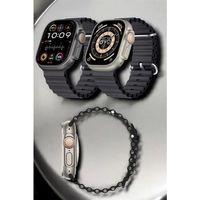 Yeni Nesil Ultra Akıllı Saat Titreşimli, Uyku & Sağlık Takibi, Çift Kordon