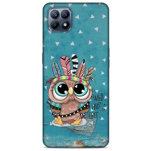 Animax Mavi Kızılderili Baykuş Huawei P40 Lite Kılıf Desenli Silikon