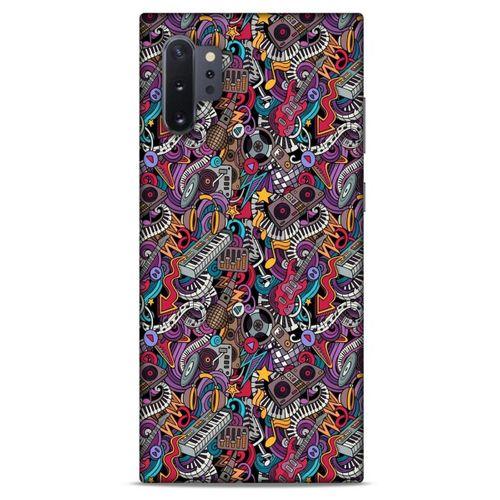 Retro (2) Desen Kabı Renkli Samsung Galaxy Note 10 Plus Kılıf