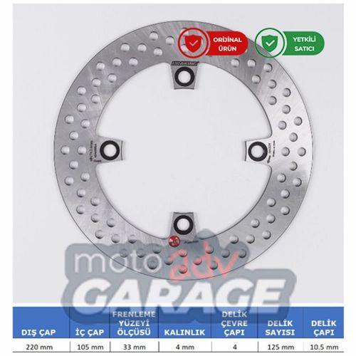 Braking Honda Crf 250 Rally için Arka Fren Diski HO09R1