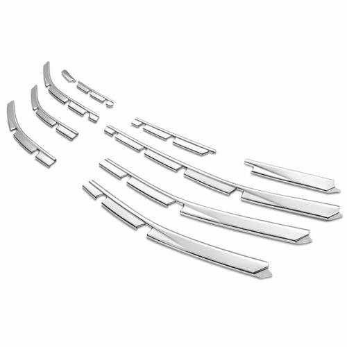 Renault Uyumlu Clio 5 2019- Ön Tampon Çıtası 10 Prç krom