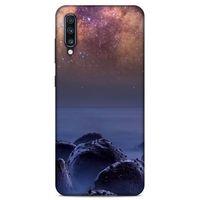 Lopard Samsung Galaxy A70 Uyumlu Kılıf Gece'S (26) Tpu Silikon Kılıf Bordo