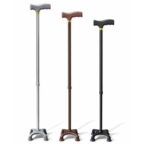 Metal 4 Ayaklı Ayarlanabilir Destek Bastonu - T Saplı Alk5488