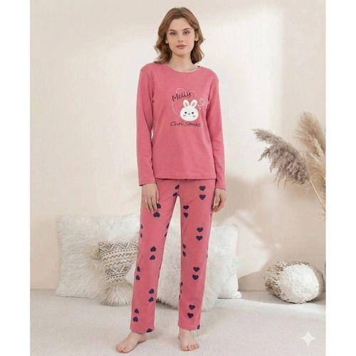 Boyraz 0353 Kadın Penye Uzun Kol Pijama Takımı