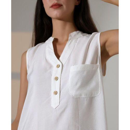 Düğme Detaylı Mini Elbise