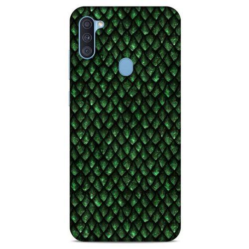 Samsung Galaxy A11 Kılıf Dragons (5) Koruma Kabı Ejderha Koyu Yeşil Pul