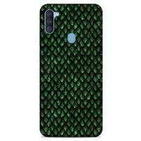 Samsung Galaxy A11 Kılıf Dragons (5) Koruma Kabı Ejderha Koyu Yeşil Pul