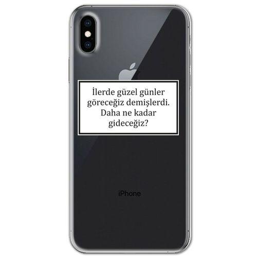 Iphone X Kılıf HD Yazı Baskılı Silikon Arka Kapak - Yazı 7