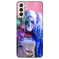 Samsung Galaxy S21 Plus Uyumlu Kılıf Harley Quinn (10) Full Koruma Kılıfı Pembe