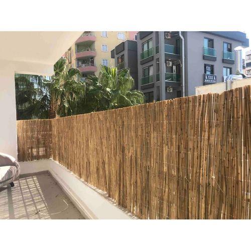 özgazi 90 Cm X 5 Metre Hasır Kamış Bahçe Çiti Balkon Çiti Gölgelik Dekarasyon