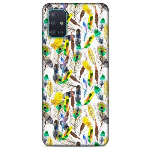 Samsung Galaxy A51 Kılıf Desenli Özel Seri Tüyler (5) Koruma Kabı