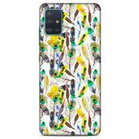 Samsung Galaxy A51 Kılıf Desenli Özel Seri Tüyler (5) Koruma Kabı