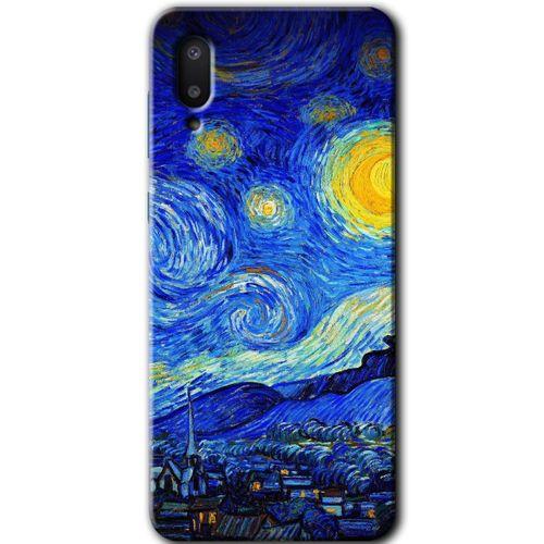 Galaxy A02 Kılıf HD Desen Baskılı Arka Kapak - Starry Night