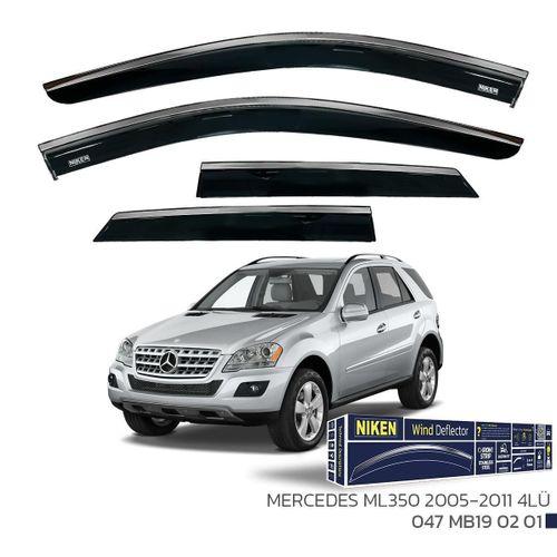 Mercedes ML350 2005-2011 - Kromlu Cam Rüzgarlığı 4Lü Parça