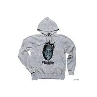 The Notorious Biggie Solid Gri Kapşonlu Sweatshirt Hoodie