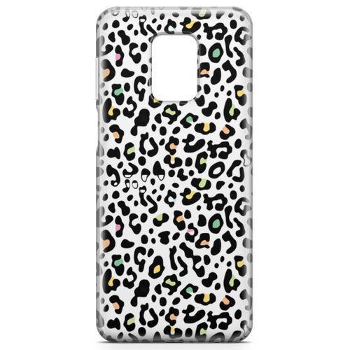 Xiaomi Redmi Note 9 Pro Kılıf Colorful Leopar Arka Kapak Koruma Desenli Full Koruyucu