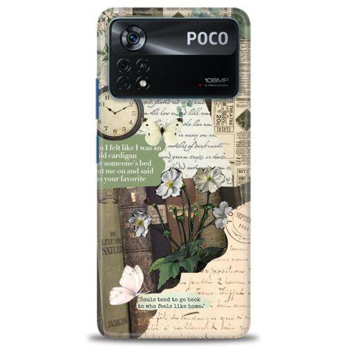 Xiaomi Poco X4 Pro 5G Kılıf HD Baskılı Kılıf - Daisy Rose + Tam Ekran Koruyucu