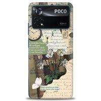 Xiaomi Poco X4 Pro 5G Kılıf HD Baskılı Kılıf - Daisy Rose + Tam Ekran Koruyucu