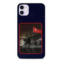 Apple Iphone 11 Kılıf Atatürk (40) Fit Silikon Kılıf Gece Yıldızlar