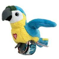 Peluş Ses Tekrarlı Hayvan Bileklik Aksesuar - Sarı Papağan