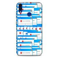 Retro (48) Desen Bumper Kılıf Renkli Huawei Honor 8C Kılıf