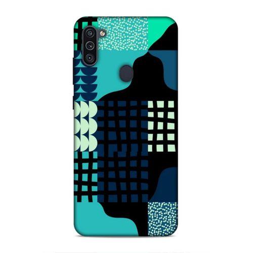 Samsung Galaxy M11 Uyumlu Kılıf Insomnia (17) Tasarım Kılıf Yeşil Lacivert