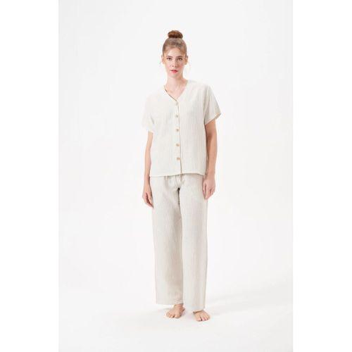 Pjs 29098 Kadın Düğmeli Pijama Takım
