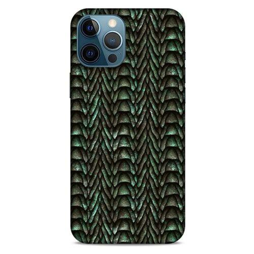 Apple iPhone 12 Pro Max Kılıf Dragons (9) Kılıf Ejderha Cilt Açık Yeşil