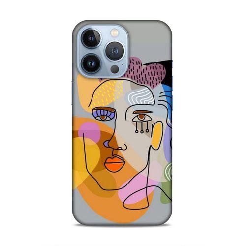 Apple iPhone 13 Pro Uyumlu Kılıf Face'X 30 Silicone Case Çizim