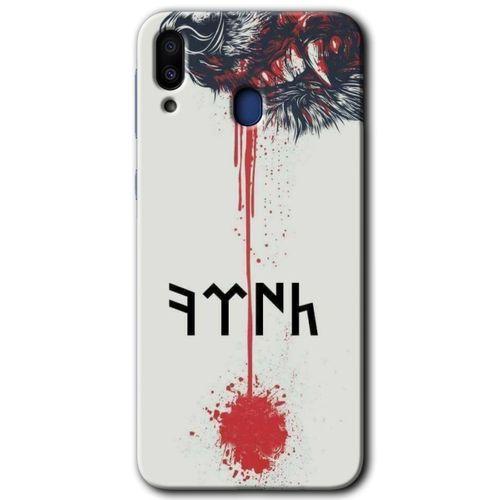 Samsung Galaxy M10 HD Baskılı Kılıf + 9D Tam Ekran Koruyucu - Kan Uykusu