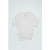 Bistyle Bistyle Organik Natural Basic Style Kruvaze Uzun Kol Body BS17102 Beyaz