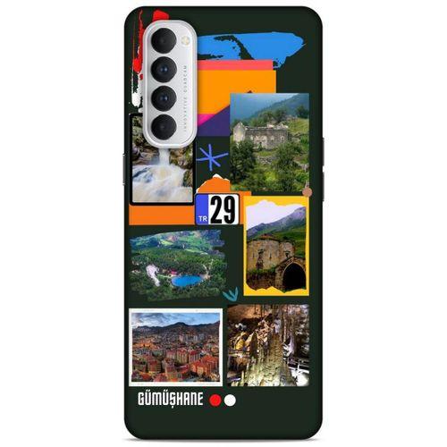 Lopard Oppo Reno 4 Pro Uyumlu Kılıf Şehirli ※ (29) Gümüşhane Arka Koruma Kılıfı