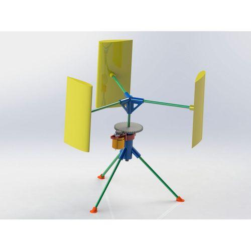 Kalemler ve 3D baskılı parçalar Darrieus-Savonius Rüzgar Türbini-5139500