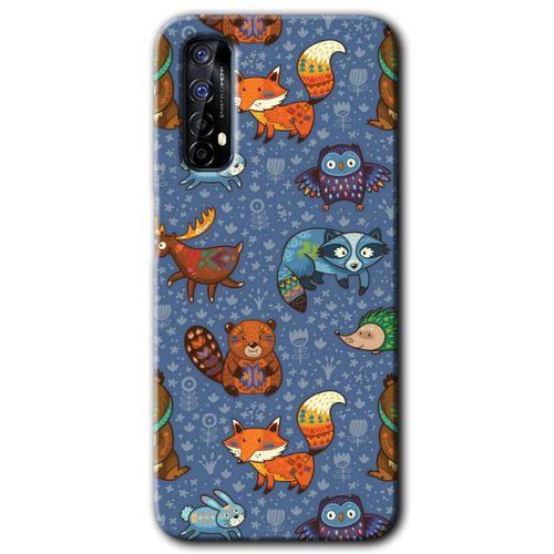 Realme 7 Kılıf HD Desen Baskılı Arka Kapak - Animals Funny