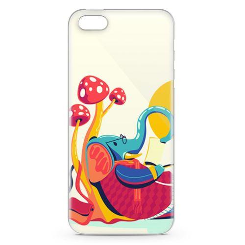 Apple iPhone 5 Kılıf Entel Fil Arka Kapak Koruma Desenli Full Koruyucu